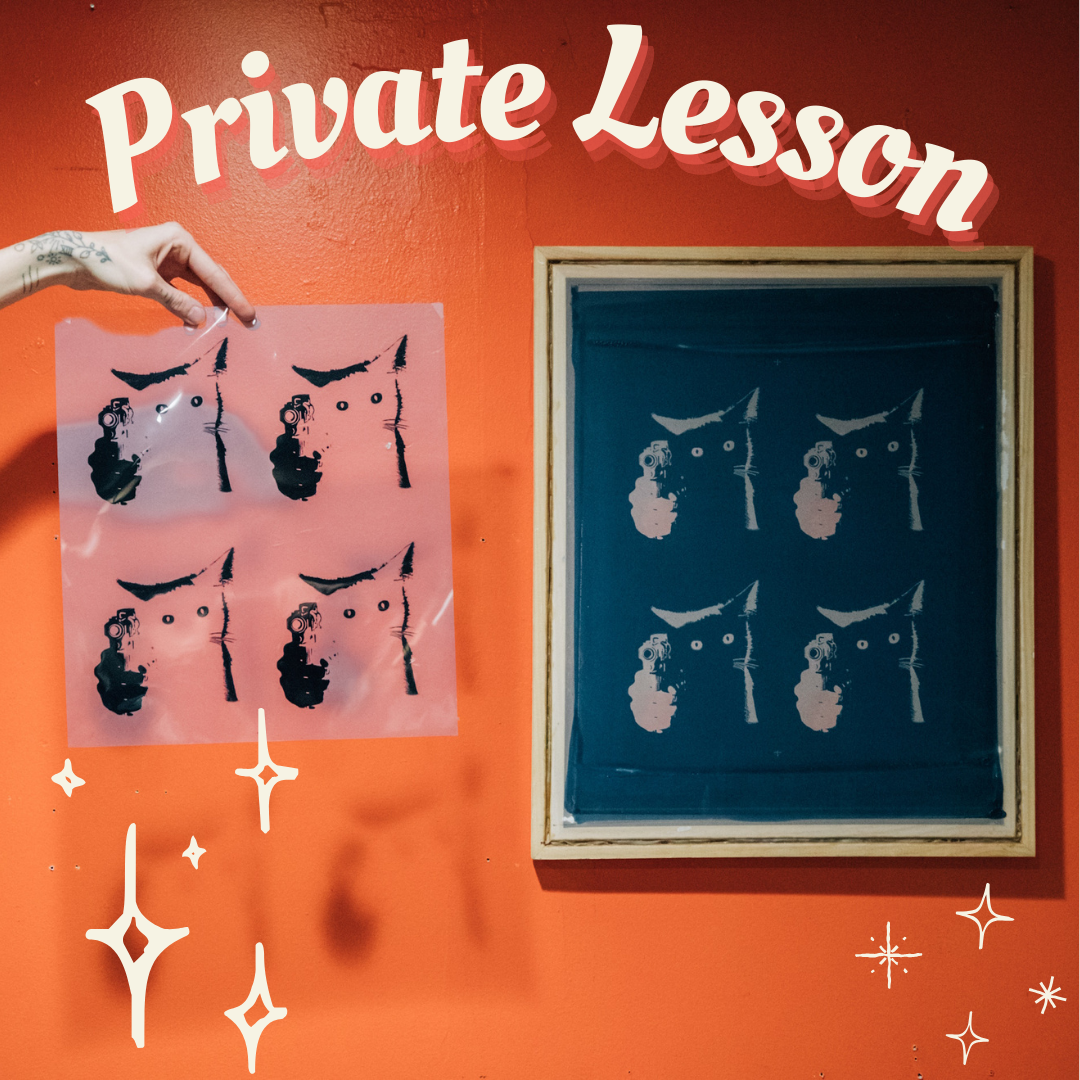 Emulsion Screen Printing Workshop (Private Lesson)