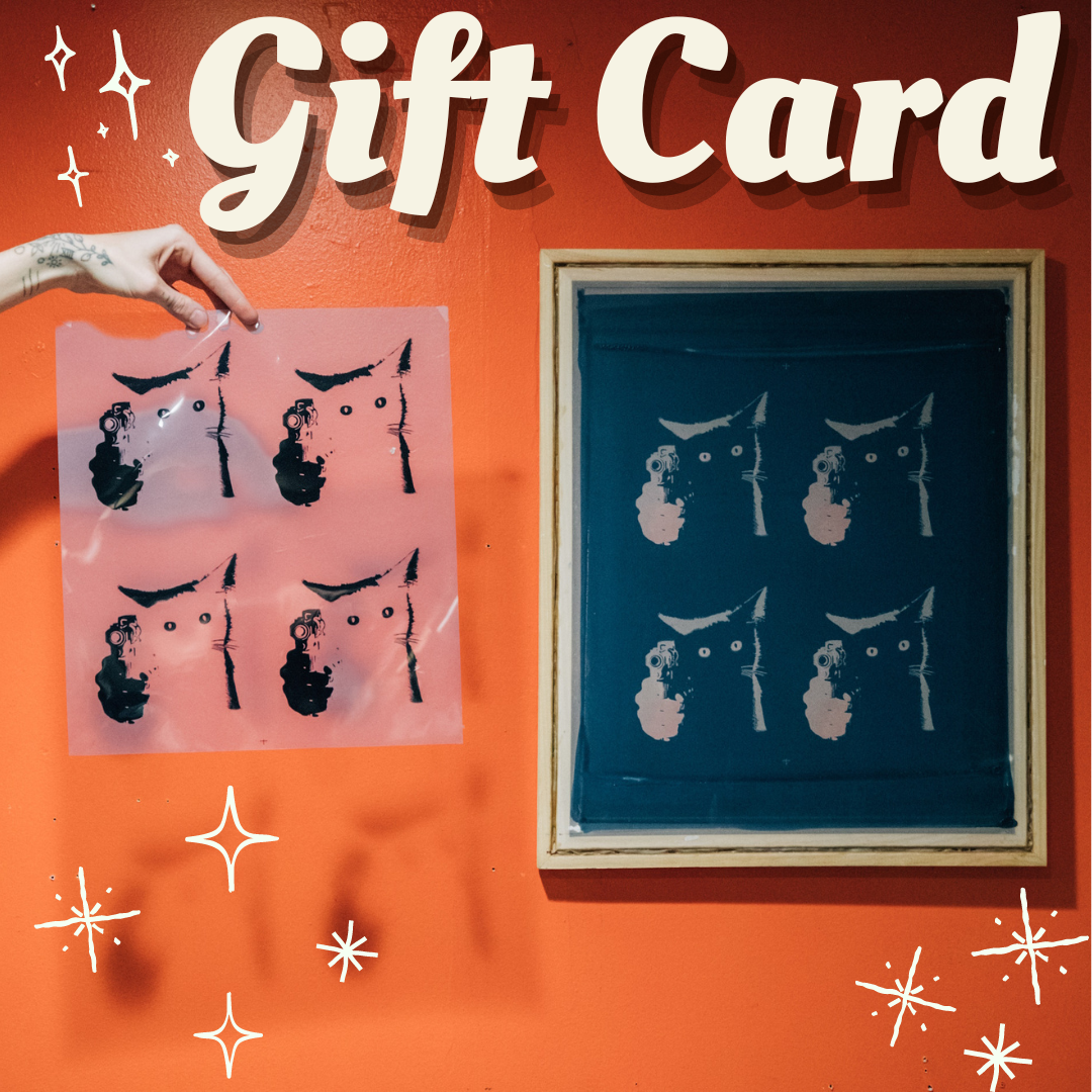 ☆Gift Card☆ Emulsion Screen Printing Workshop
