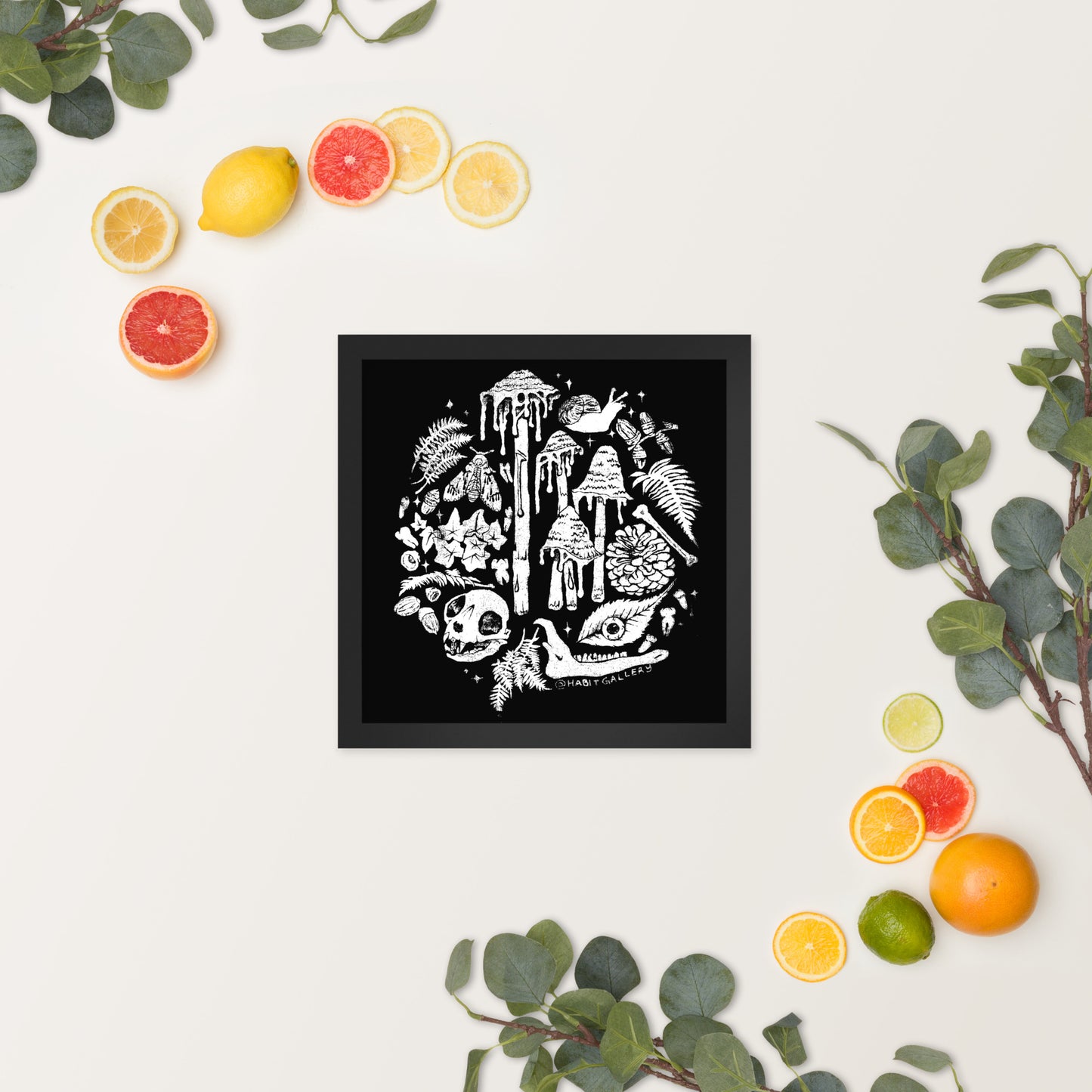 ☆POD☆ Mushroom Framed Poster