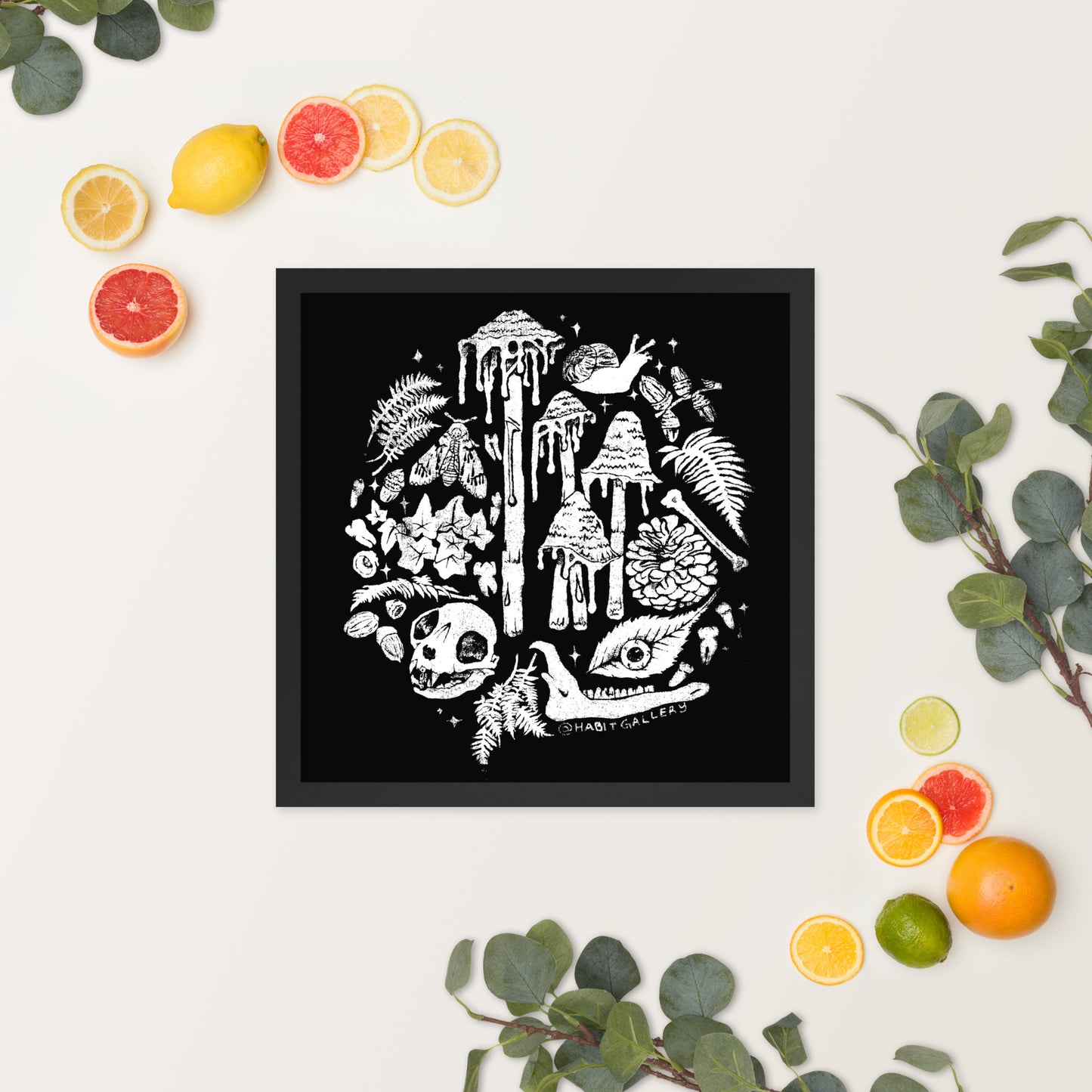 ☆POD☆ Mushroom Framed Poster
