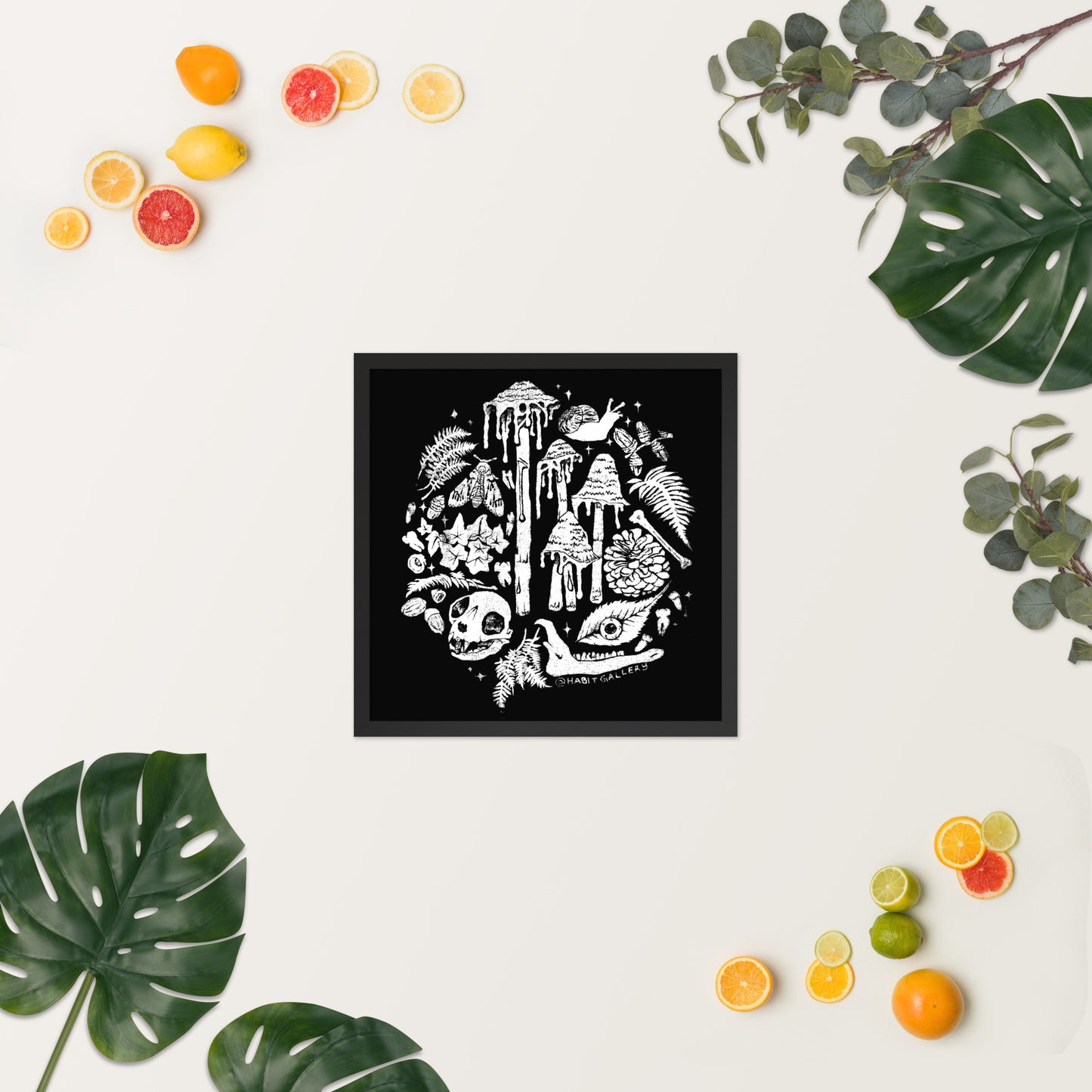 ☆POD☆ Mushroom Framed Poster