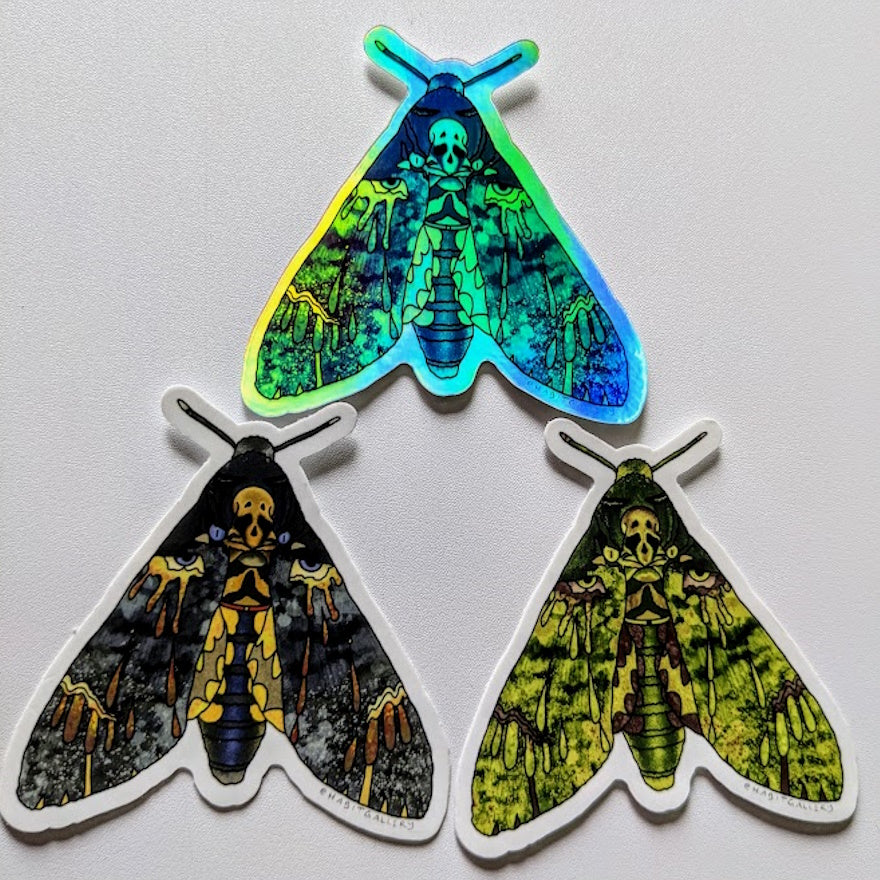 Crying Moth Sticker