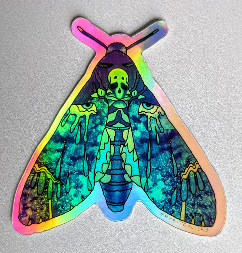 Crying Moth Sticker