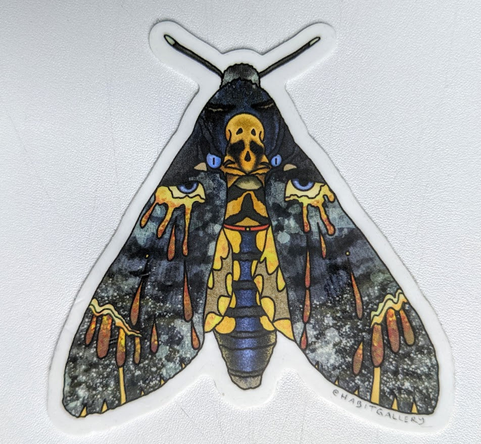 Crying Moth Sticker